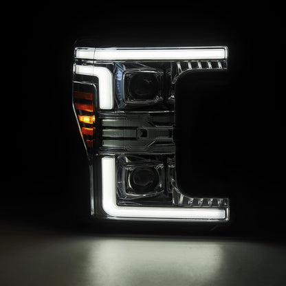 17-19 Ford Super Duty MKII LUXX-Series LED Projector Headlights Chrome
