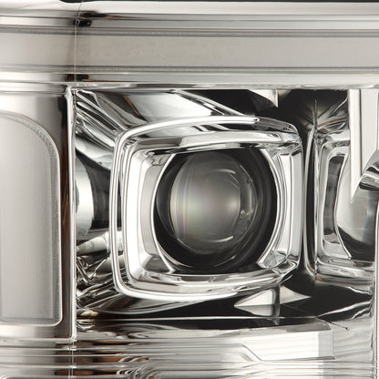 17-19 Ford Super Duty MKII LUXX-Series LED Projector Headlights Chrome