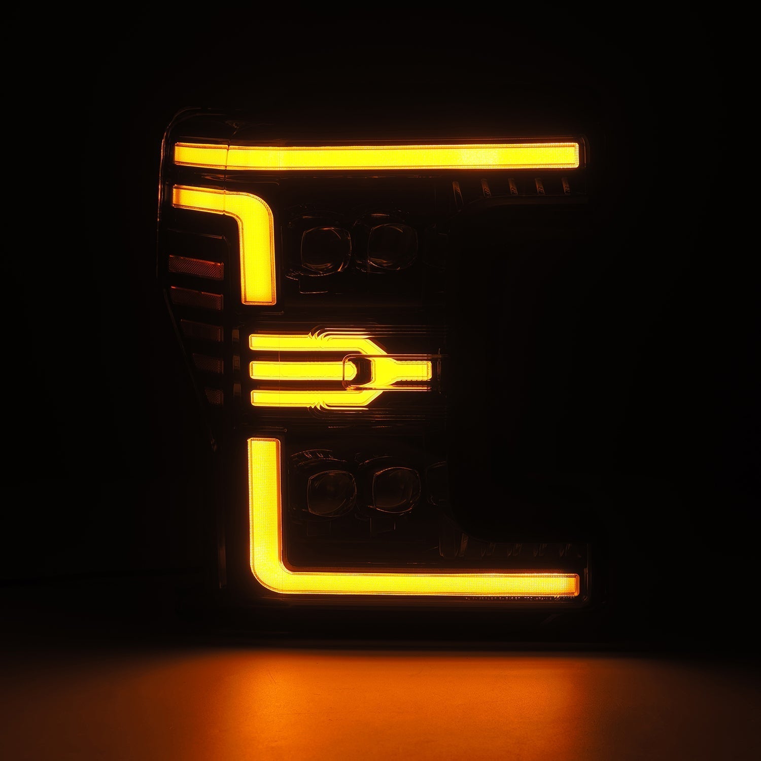 17-19 Ford Super Duty MKII NOVA-Series LED Projector Headlights Alpha-Black