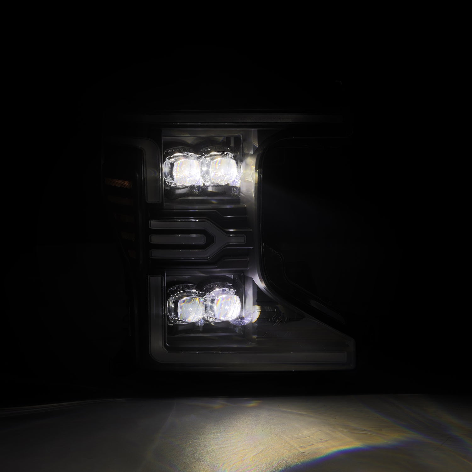 17-19 Ford Super Duty MKII NOVA-Series LED Projector Headlights Black