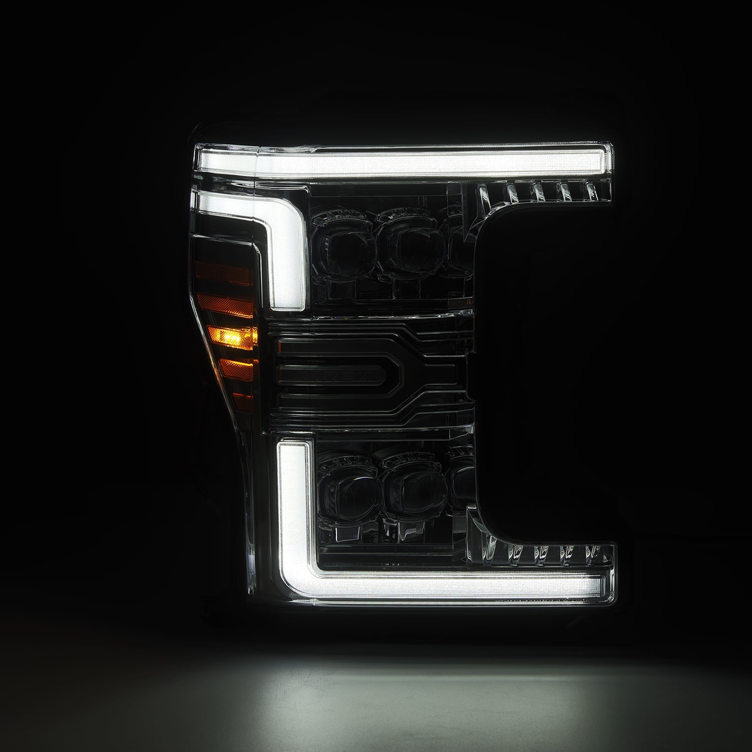 17-19 Ford Super Duty MKII NOVA-Series LED Projector Headlights Chrome