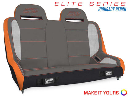 Elite Series High Back Rear Suspension Bench Seat - 40"
