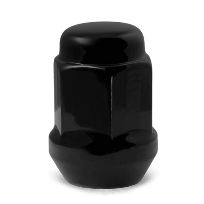 RHI 12X1.5 CLOSED END BULGE ACORN (18 POINT) ET 6 LUG 1.62" BLACK 20 LUGS, 4 LOCKS, 1 KEY
