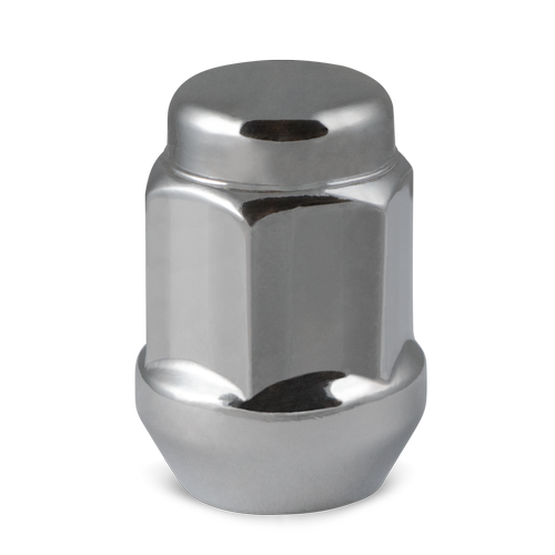 RHI 14X1.5 CLOSED END (LONG) BULGE ACORN (18 POINT) 6 LUG 1.90" CHROME 20 LUGS, 4 LOCKS, 1 KEY