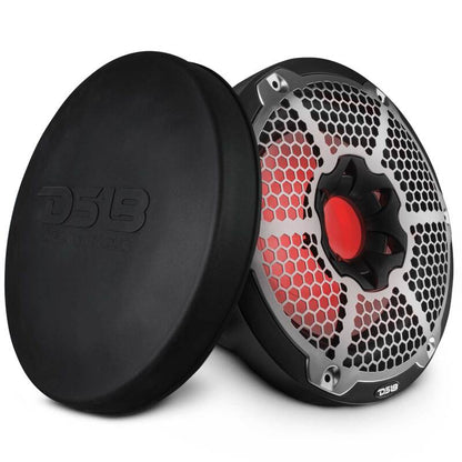 DS18 Subwoofer & Enclosure 10in 300 Watts RMS 4 ohm SVC Black w/ Covers