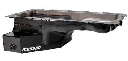 Moroso Ford 4.6/5.4L (w/Rear Sump) Road Race Baffled Wet Sump 8qt 6.5in Steel Oil Pan