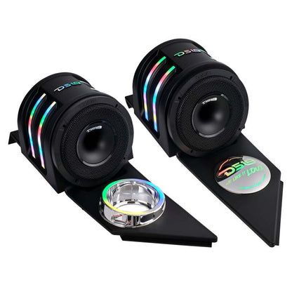 DS18 2015+ Polaris Slingshot Headrest Enclosure Fits 4 x 6.5in Speakers (Not Included)