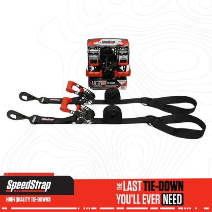 1.5" Wheel Lasso Tie-Down (2 Pack) - Black - SpeedStrap