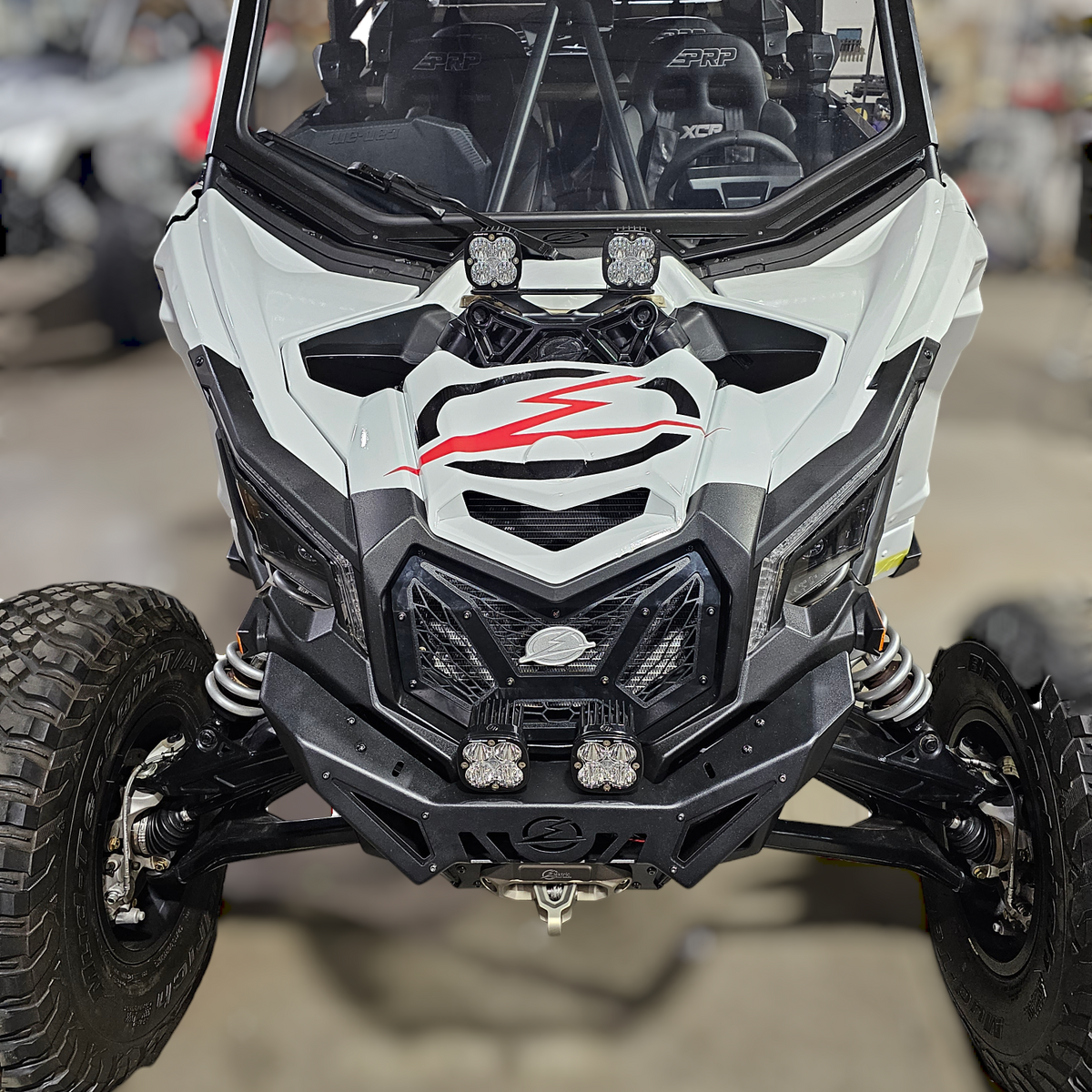 Can Am X3 Upper Shock Mount Brace with Adjustable Light Mount Bracket