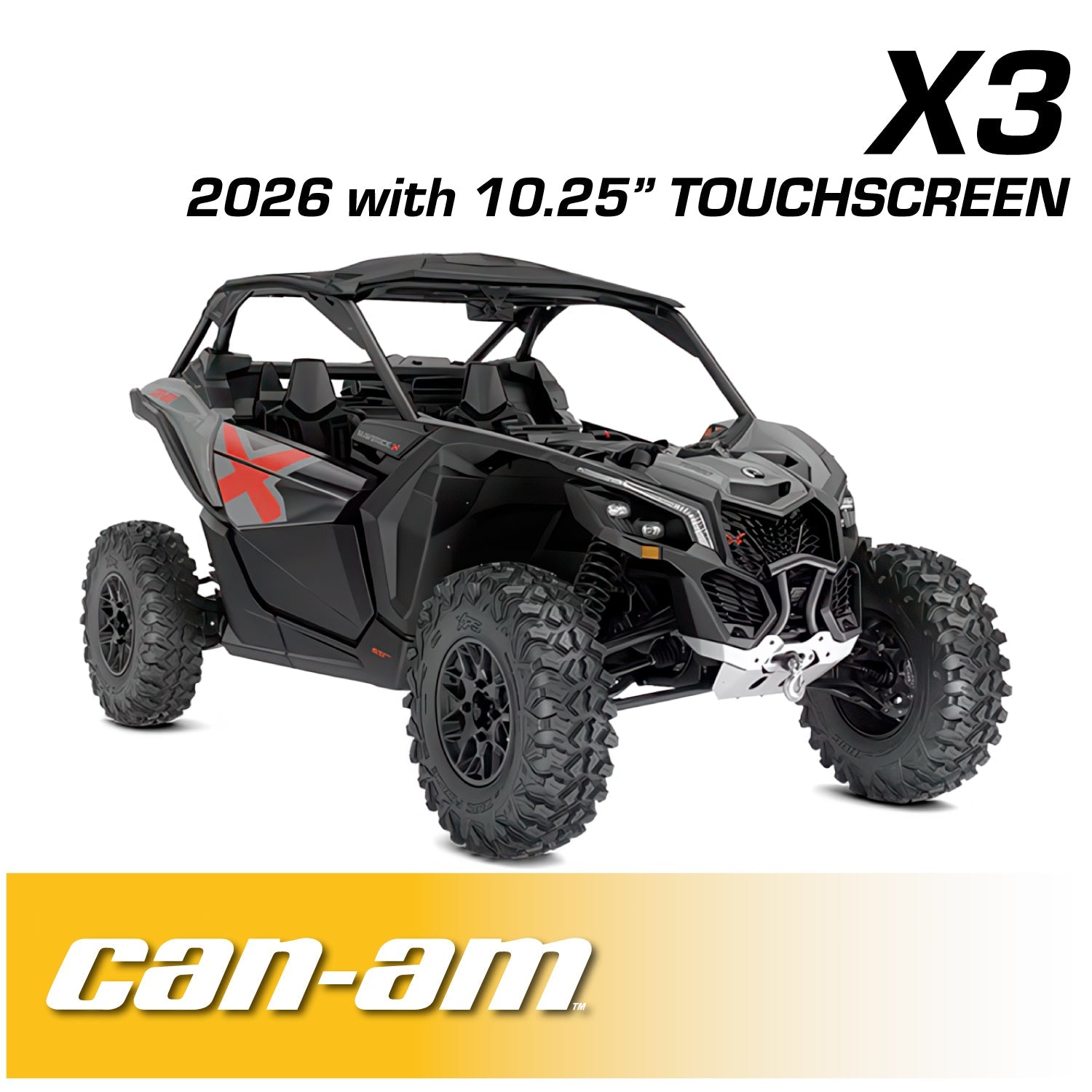 2026 Can-Am Maverick X3 Complete Communication Kit with Bluetooth Intercom and 2-Way Radio (10.25  Touchscreen Models Only)