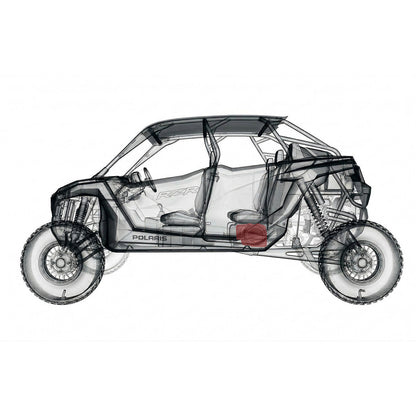 2026 Polaris RZR Pro R 4 Ultimate Plug-&-Play Rear-Seat 10in Subwoofer | Factory Audio Add-On