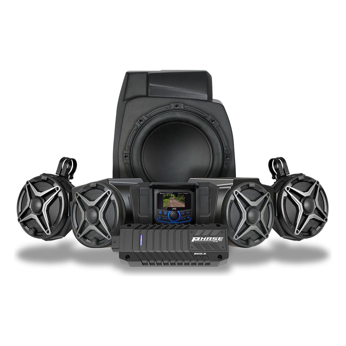 Polaris RZR Pro Series Phase-4 A-Spec 5-Speaker 800watt System with JVC