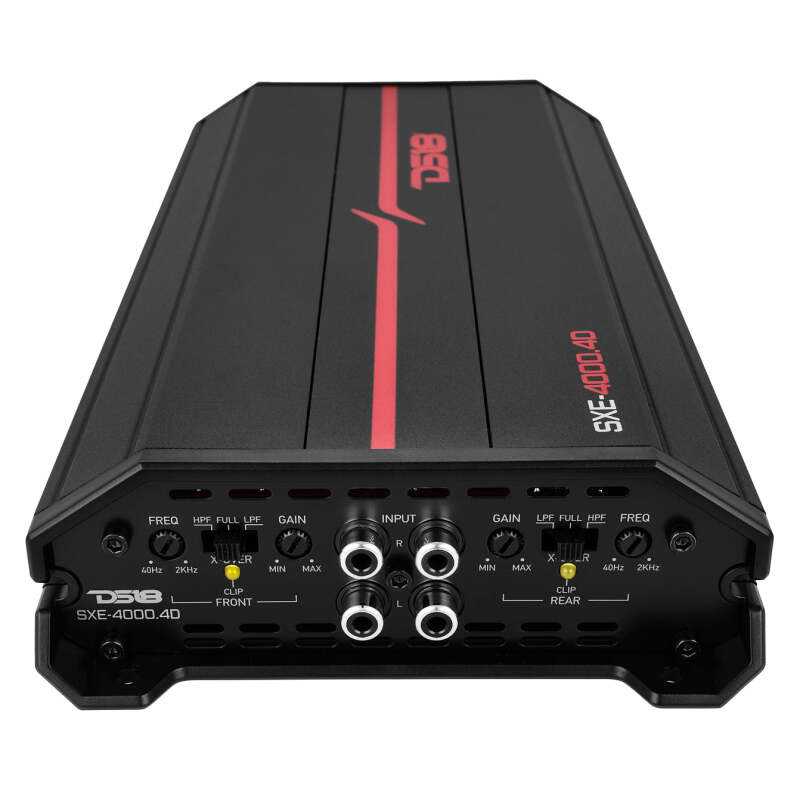 DS18 4-Channel SXE Amplifier Class D 2x 750/4ohm Bridge 4 x 430/2ohm 4 x 275/4ohm Watts RMS- Black