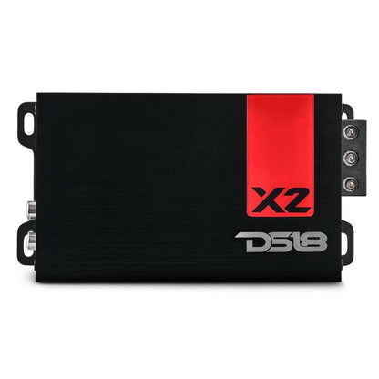 DS18 2-Channel Ultra Compact Class D Amplifier 380/4ohm Bridge 2x 230/2ohm 2x 140/4ohm Watts RMS