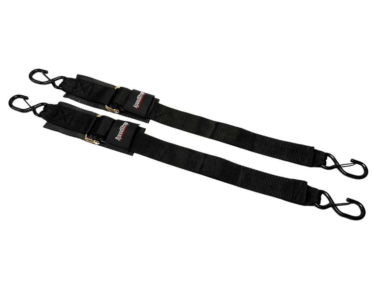 2” x 4’ Marine Transom Tie-Down Straps with Snap S-Hooks (2 Pack) - SpeedStrap