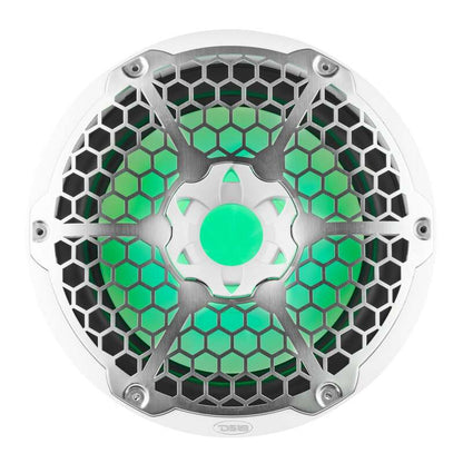 DS18 Marine Subwoofer w/ RGB Lights 12in 350 Watts RMS 4 ohm SVC White