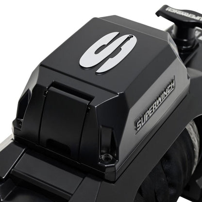 Superwinch 10000 LBS 12V DC 3/8in x 80ft Synthetic Rope SX10SR Winch - Semi Gloss Black