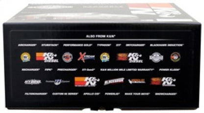 K&N 5 1/8in Flange 11in OD 3 1/4in Height w/ Vent Custom Air Cleaner Assembly