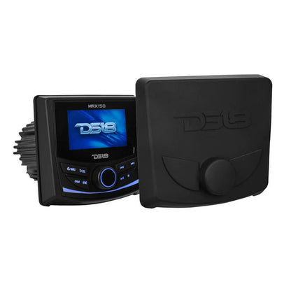 DS18 3in Color TFT Screen 2 Zones 4 volts Output BT RDS 4 x 50 Watts Silicone Cover Headunit MRX150