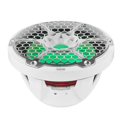 DS18 Marine Subwoofer w/ RGB Lights 12in 350 Watts RMS 4 ohm SVC White