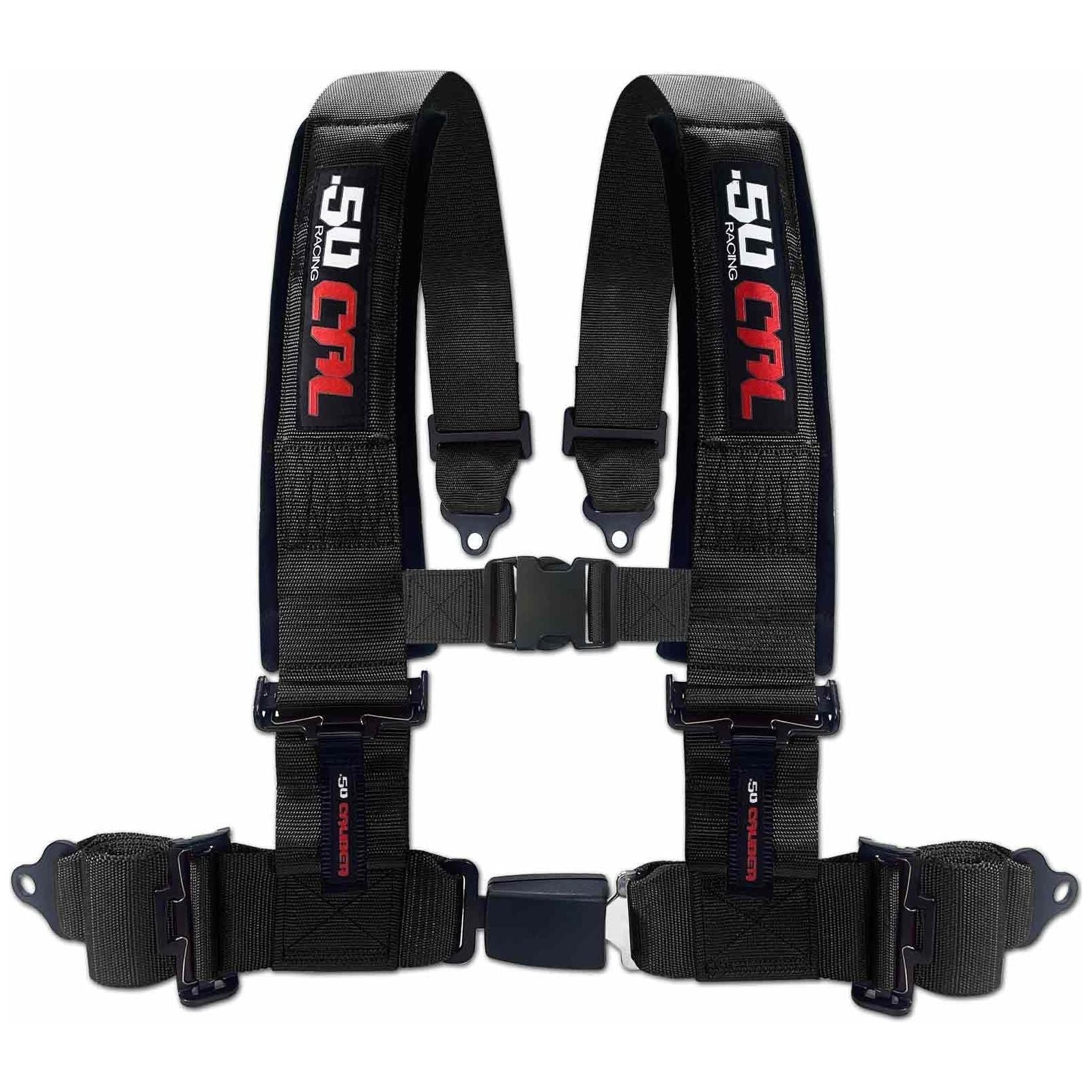 3" 4-Point Harness Seat Belt with Push Button Release