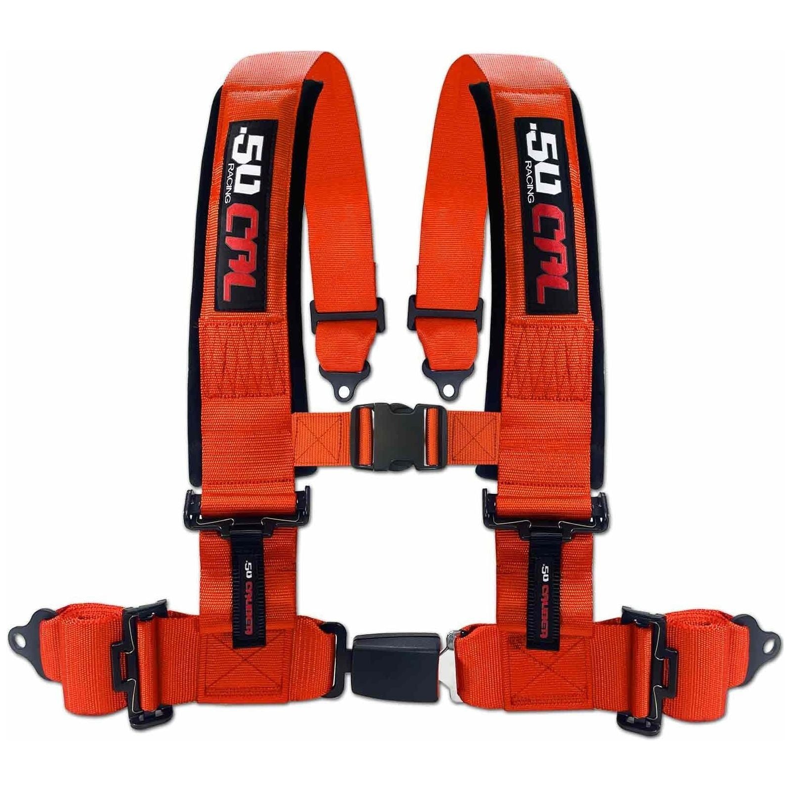 3" 4-Point Harness Seat Belt with Push Button Release