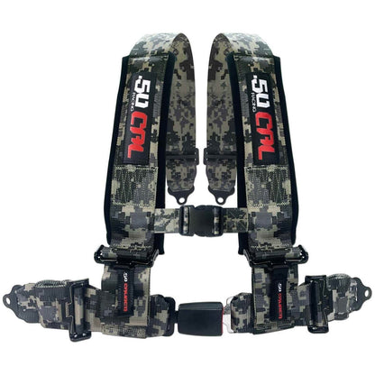 3" 4-Point Harness Seat Belt with Push Button Release