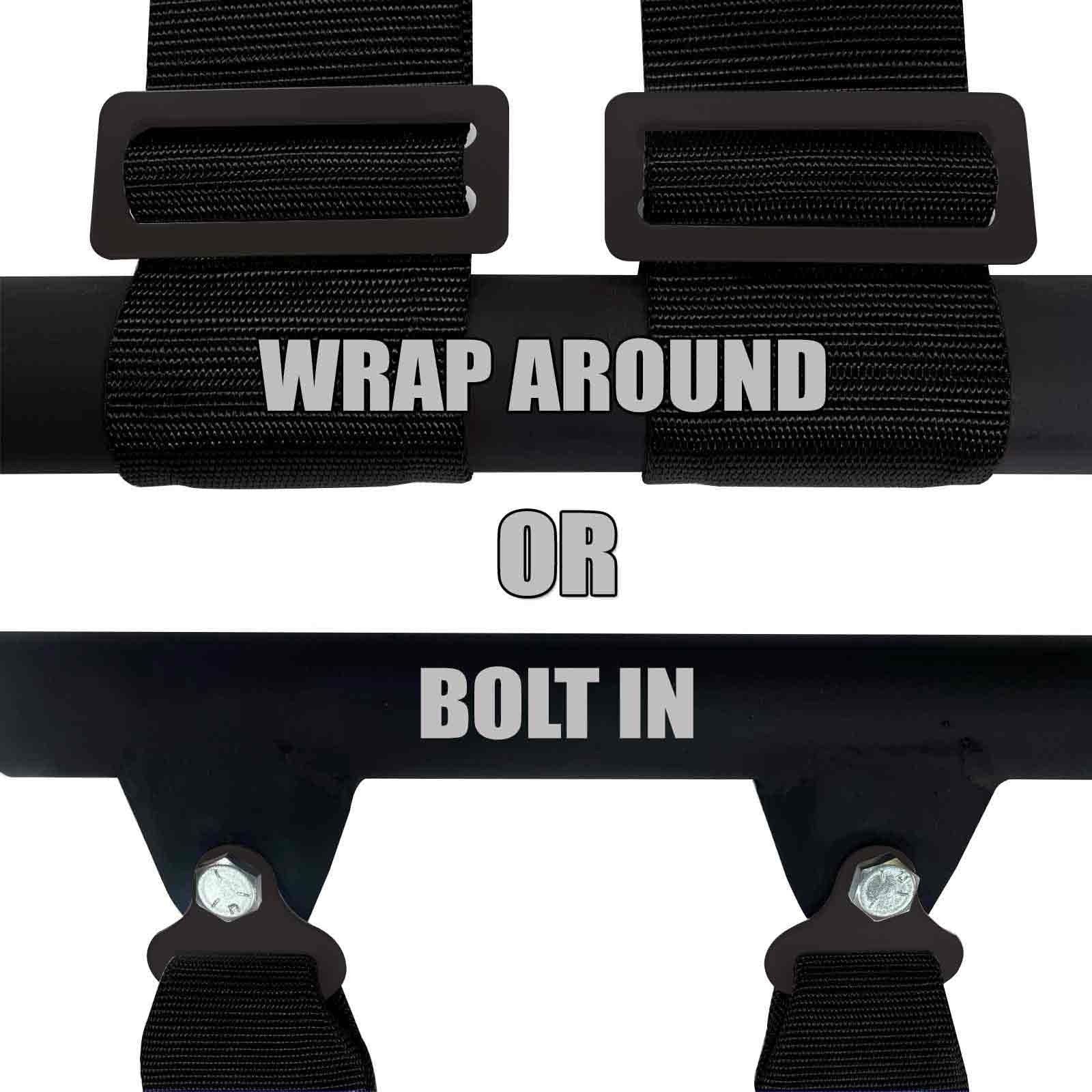 2" 4-Point Harness Seat Belt with Push Button Release