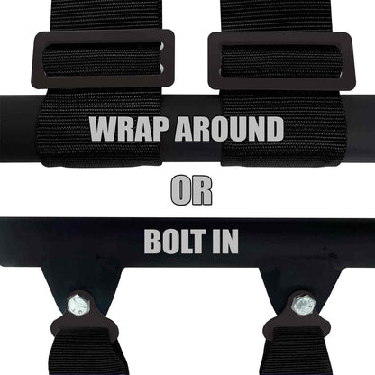 3" 4-Point Harness Seat Belt with Push Button Release
