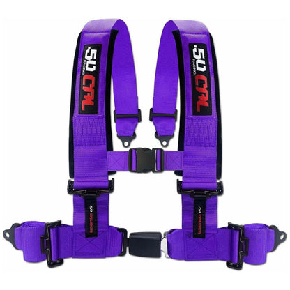 3" 4-Point Harness Seat Belt with Push Button Release