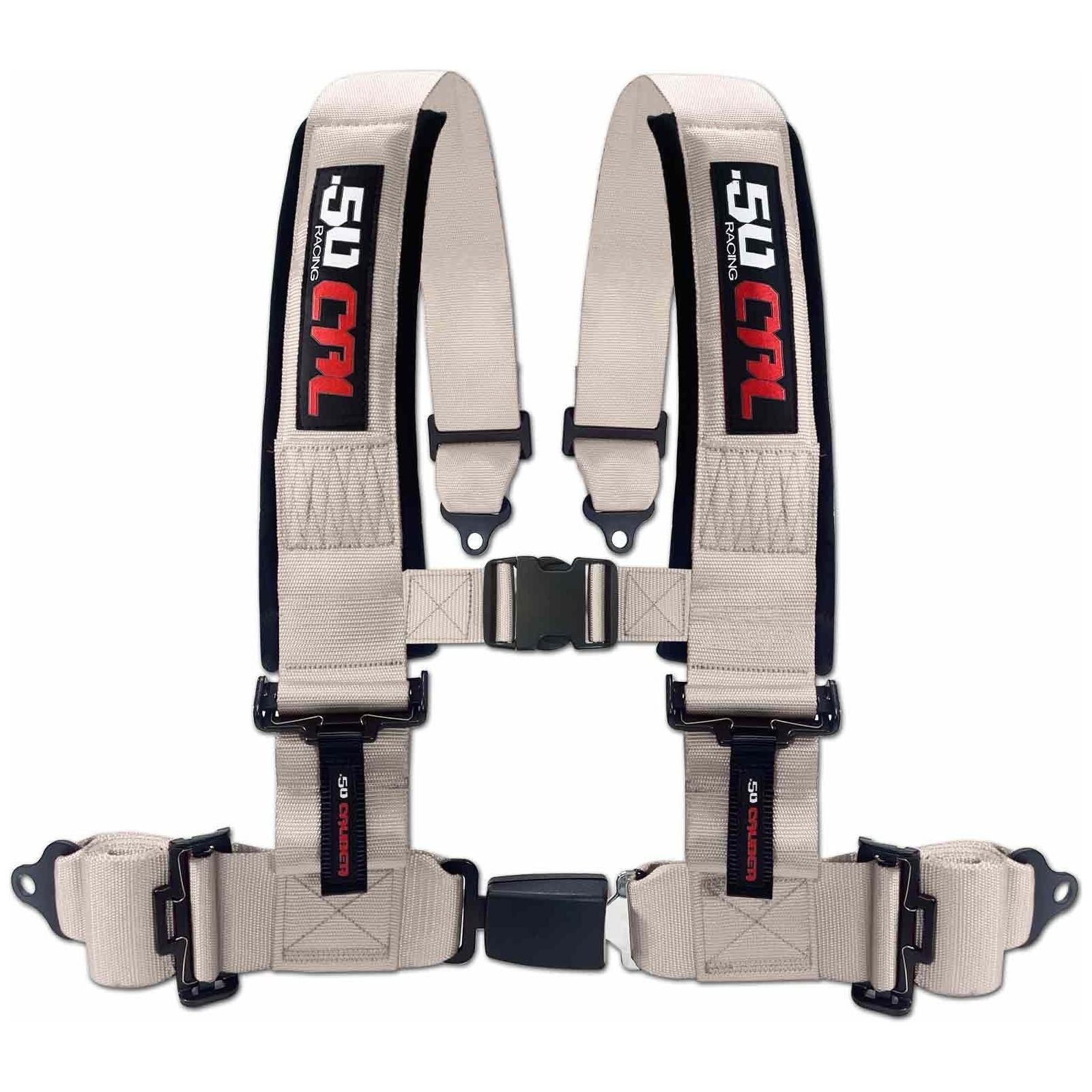 3" 4-Point Harness Seat Belt with Push Button Release