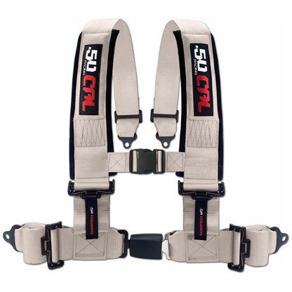3" 4-Point Harness Seat Belt with Push Button Release