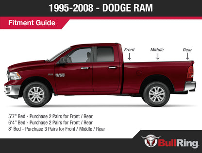 Raised Fit Retractable Tie-Down Anchors | 1998-2014 Ford F150 and 1998-2016 Ford Super Duty | 1999-2013 Chevrolet/GMC | 1995-2008 Dodge RAM | 1995+ Dodge RAM Dually | - SpeedStrap