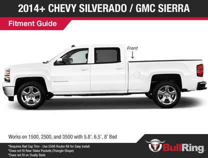 Raised Fit Retractable Tie-Down Anchors | 2014 + Chevy Silverado and GMC Sierra | - SpeedStrap