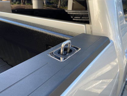 Gunmetal Flush Fit Retractable Tie-Down Anchors | 2014 + Chevy Silverado and GMC Sierra |  - SpeedStrap