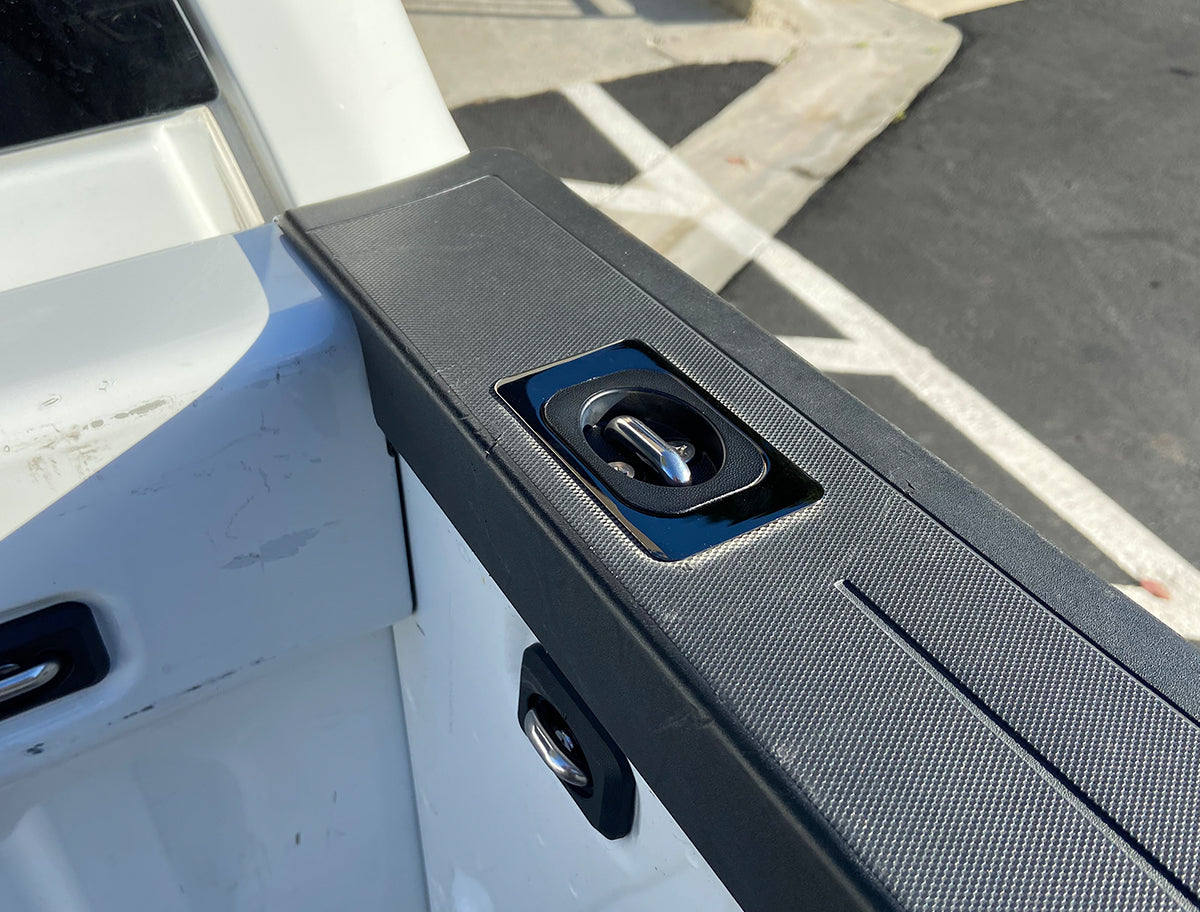 Gunmetal Flush Fit Retractable Tie-Down Anchors | 2014 + Chevy Silverado and GMC Sierra |  - SpeedStrap