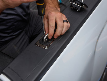 Gunmetal Flush Fit Retractable Tie-Down Anchors | 2014 + Chevy Silverado and GMC Sierra |  - SpeedStrap