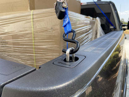Ford Flush Fit Retractable Tie Down Anchors | 2015+ Ford F150 | 2017+ Ford Super Duty | 2017+ Ford Raptor - SpeedStrap