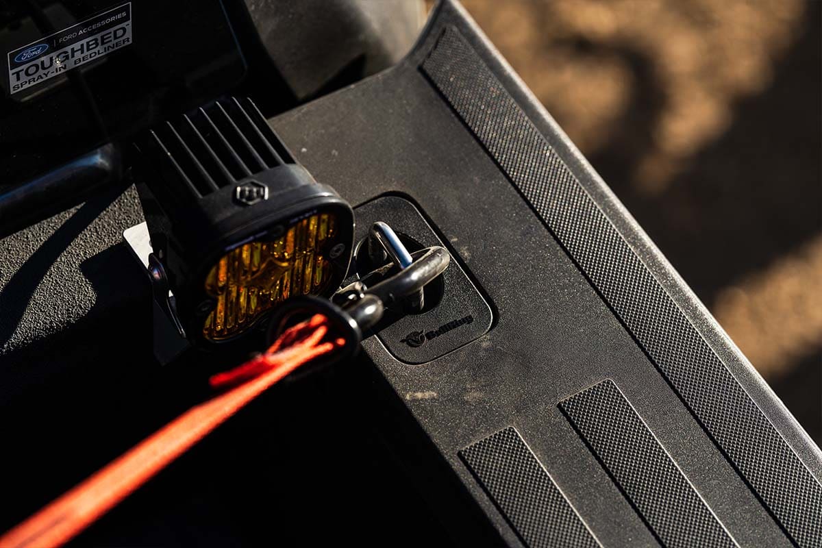 Ford Flush Fit Retractable Tie Down Anchors | 2015+ Ford F150 | 2017+ Ford Super Duty | 2017+ Ford Raptor - SpeedStrap