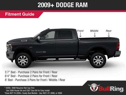 Raised Fit Retractable Tie-Down Anchors | 2009+ Dodge RAM | 2014 -2019 Toyota Tundra - Crew Max | 2022+ Hyundai Santa Cruz | - SpeedStrap