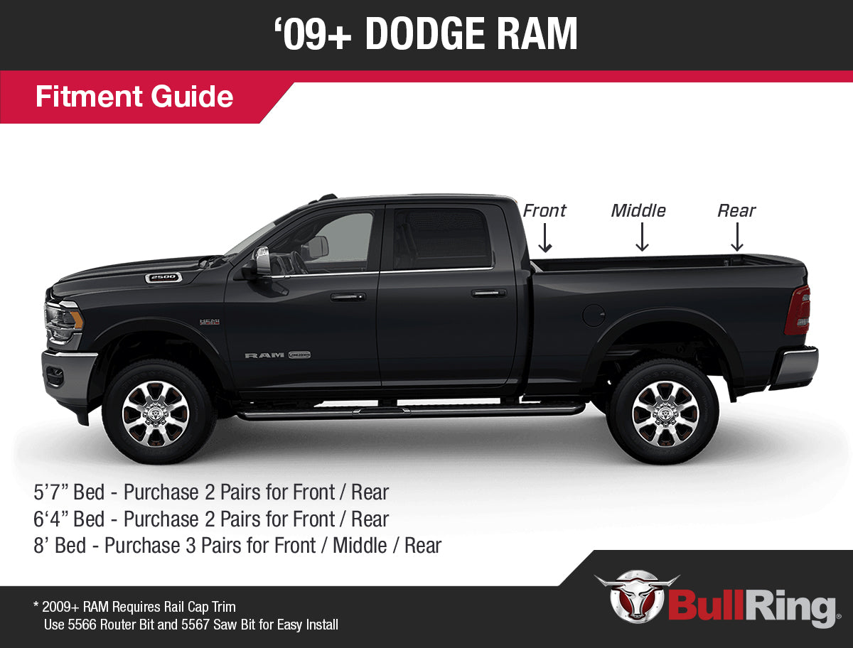 Stainless Steel Flush Fit Retractable Tie-Down Anchors | 1995+ Dodge RAM with Dually Bed | - SpeedStrap