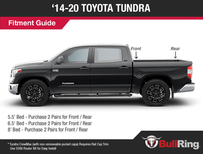 Stainless Steel Flush Fit Retractable Tie-Down Anchors | 1995+ Dodge RAM with Dually Bed | - SpeedStrap