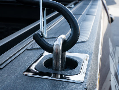 Stainless Steel Flush Fit Retractable Tie-Down Anchors | 1995+ Dodge RAM with Dually Bed | - SpeedStrap