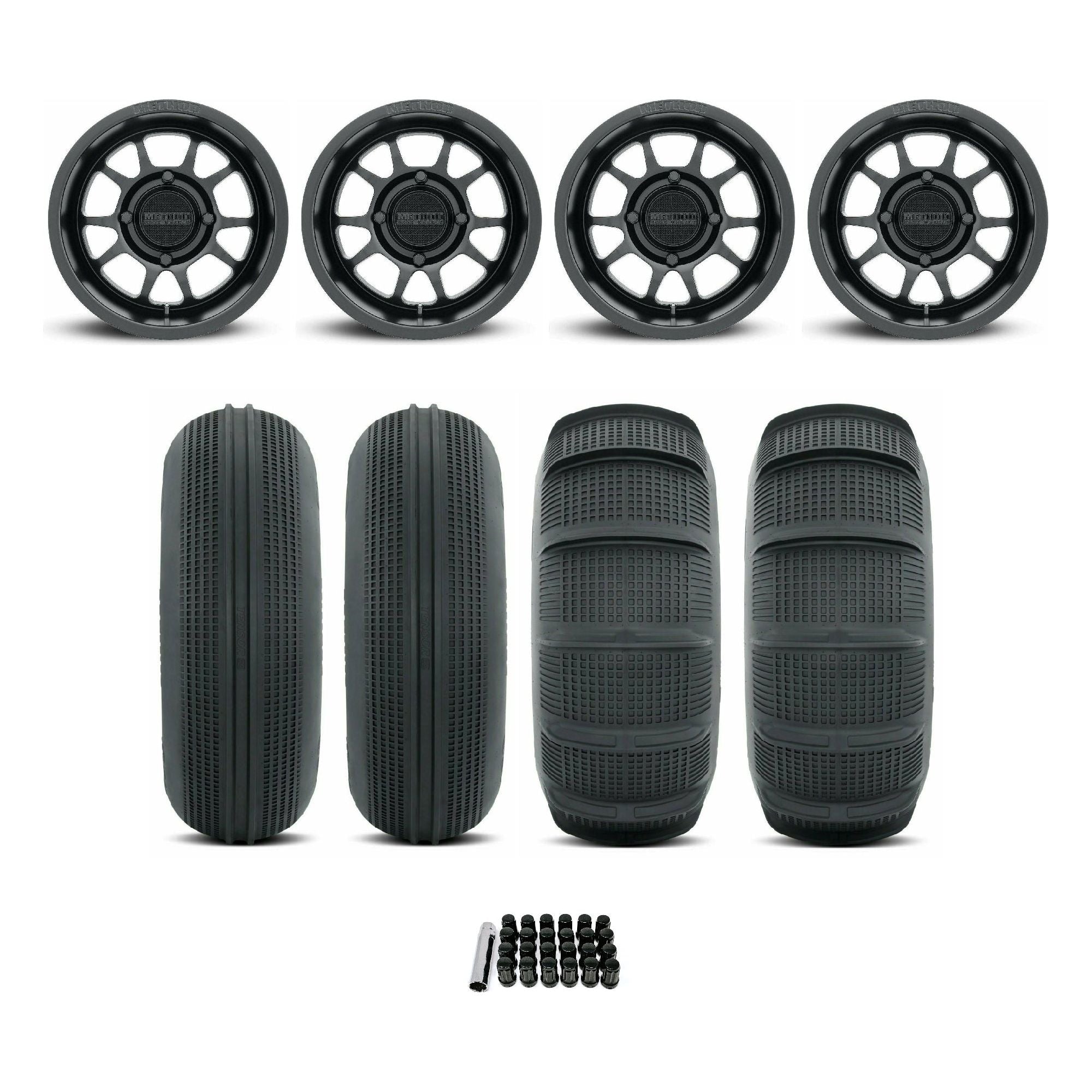 Can Am Maverick R 409 Bead Grip Wheel / Sand Series Tire Package