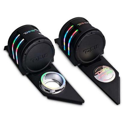 DS18 2015+ Polaris Slingshot Headrest Enclosure Fits 4 x 6.5in Speakers (Not Included)