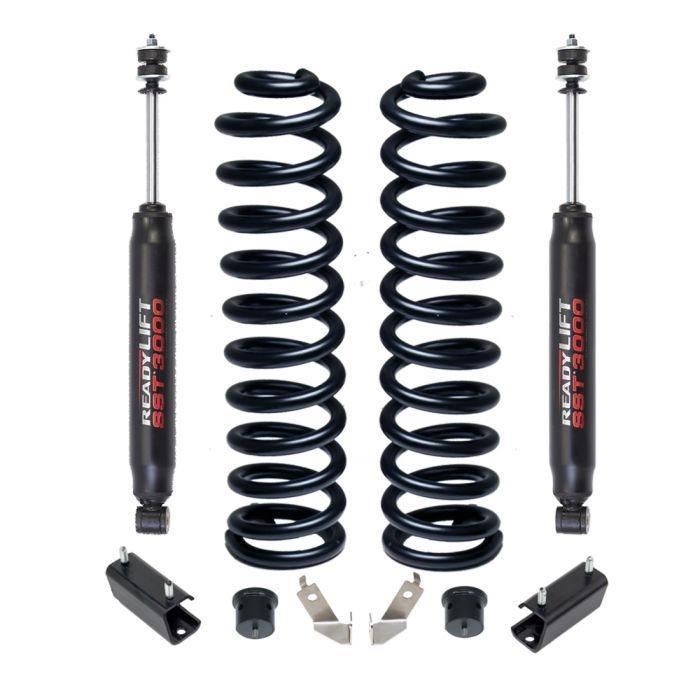 READY LIFT 2.5'' COIL SPRING FRONT LIFT KIT W/SST3000 SHOCKS- FORD SUPER DUTY 4WD 2011-2023