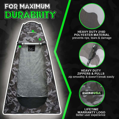 Rhino USA Popup Privacy Tent - Camo