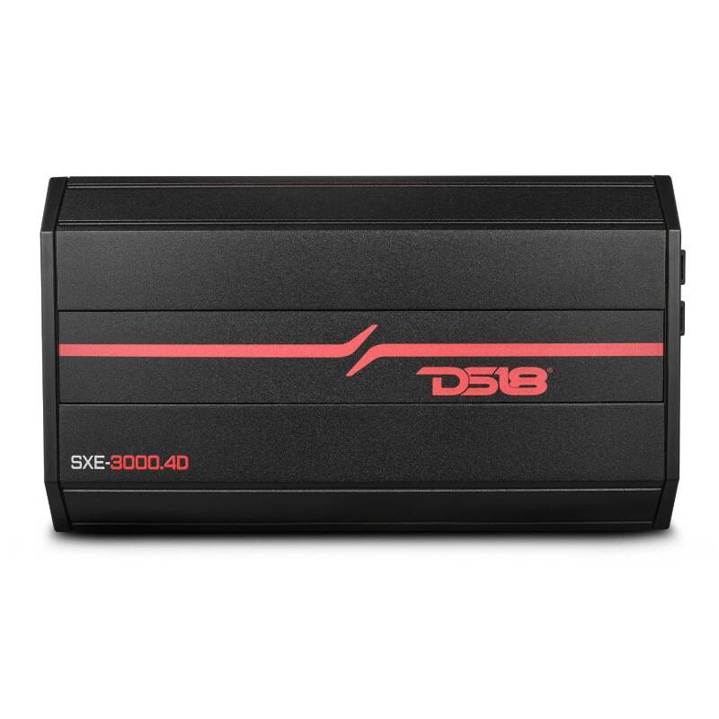 DS18 4-Channel SXE Amplifier Class D 2x 500/4ohm Bridge 4 x 320/2ohm 4 x 200/4ohm Watts RMS- Black