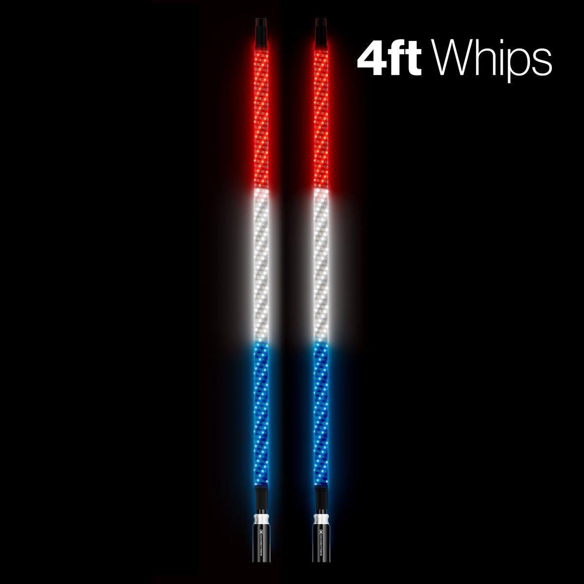 Extreme 4 FT Whips (Pair) + Controller