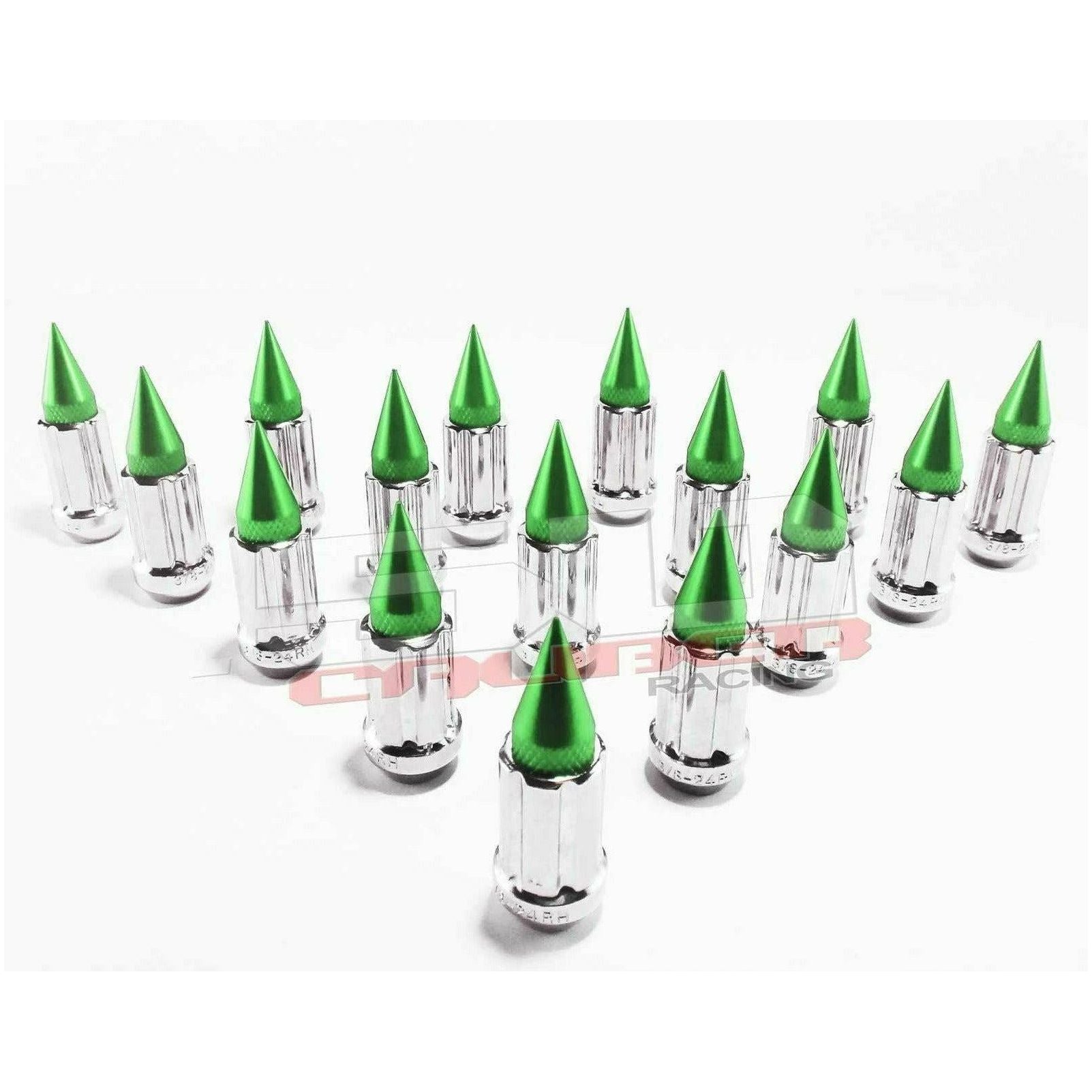 12 x 1.25 mm Spiked Lug Nuts (16 Pack)